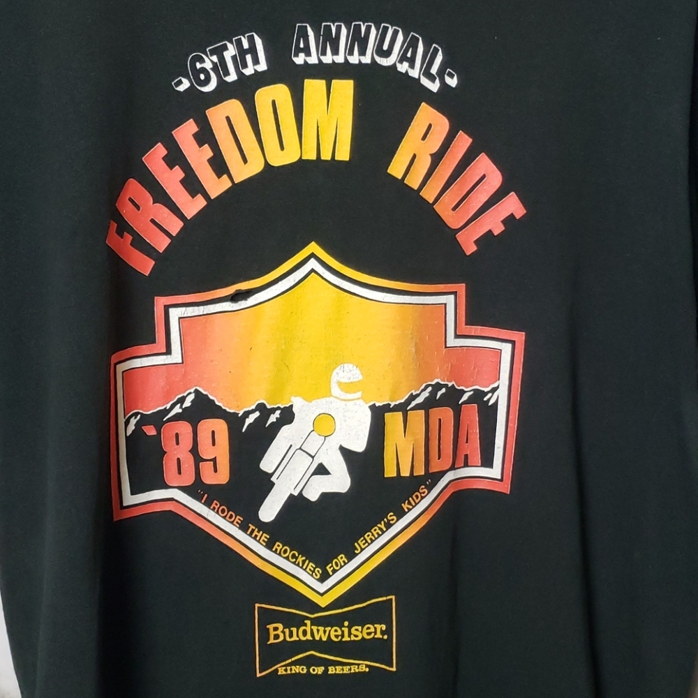 80S 6TH ANNUAL FREEDOM RIDE 1989 ⭐ - Picture 2 of 6